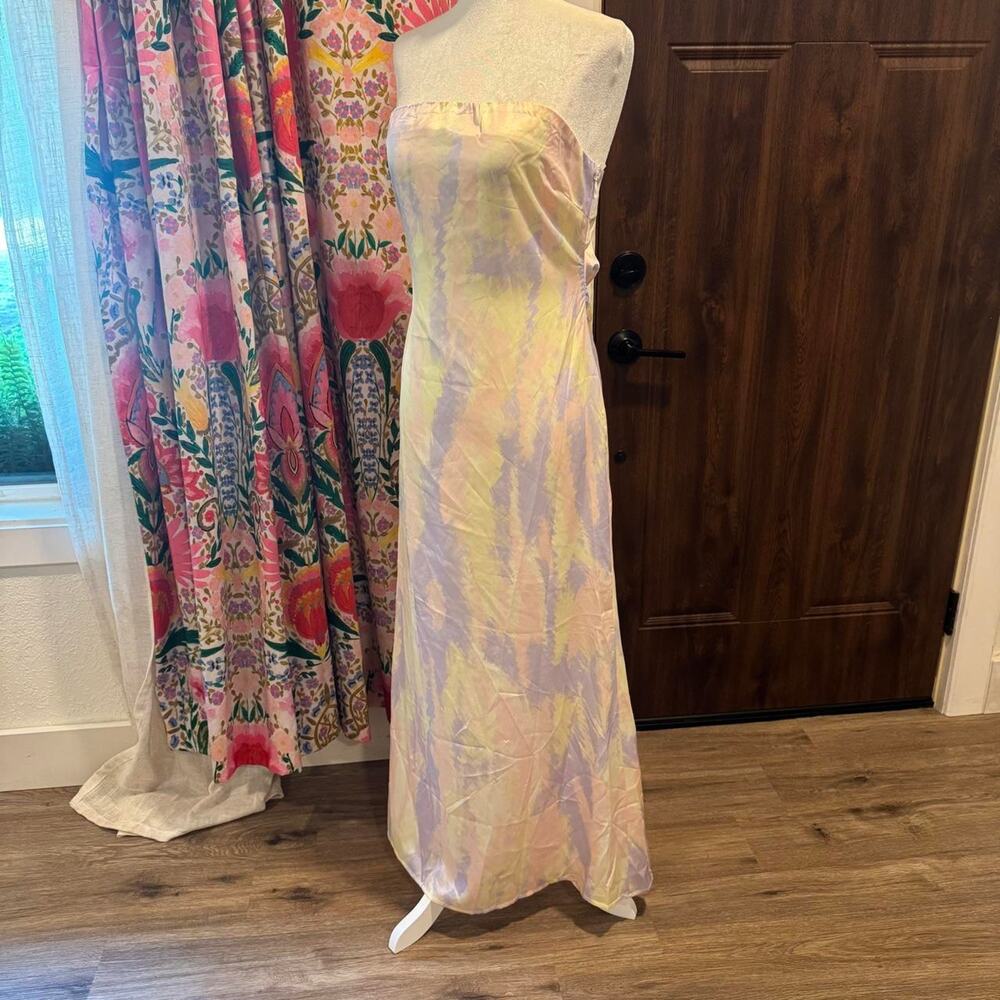 NWT Fore Pastel Slip Dress Strapless SZ Small